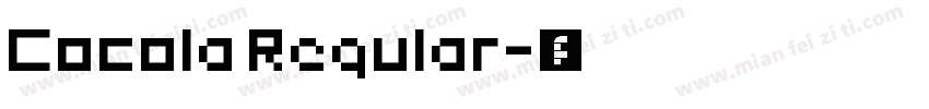 Cocola Regular字体转换